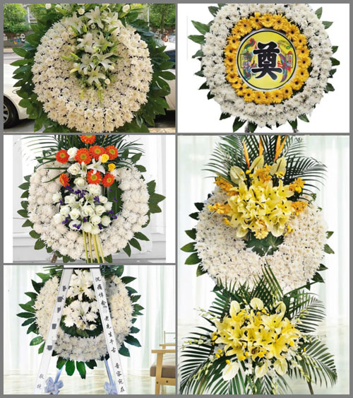 山东莱芜莱城区苗山镇东见马村花圈速递
